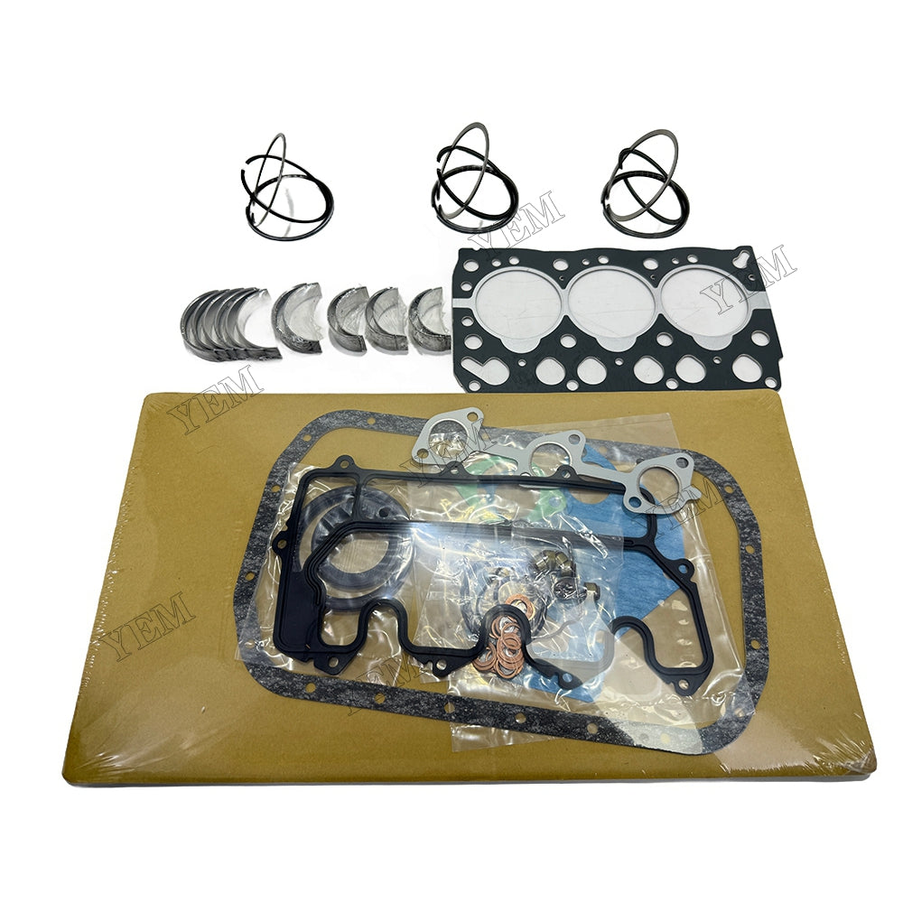 Piston ring set Gasket kit main and connecting rod bearings For Isuzu 3LB1 Engine