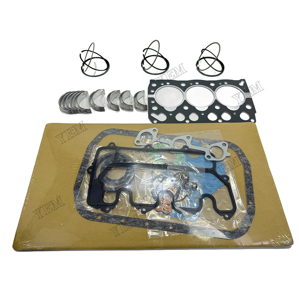 Piston ring set Gasket kit main and connecting rod bearings For Isuzu 3LB1 Engine Foe Isuzu