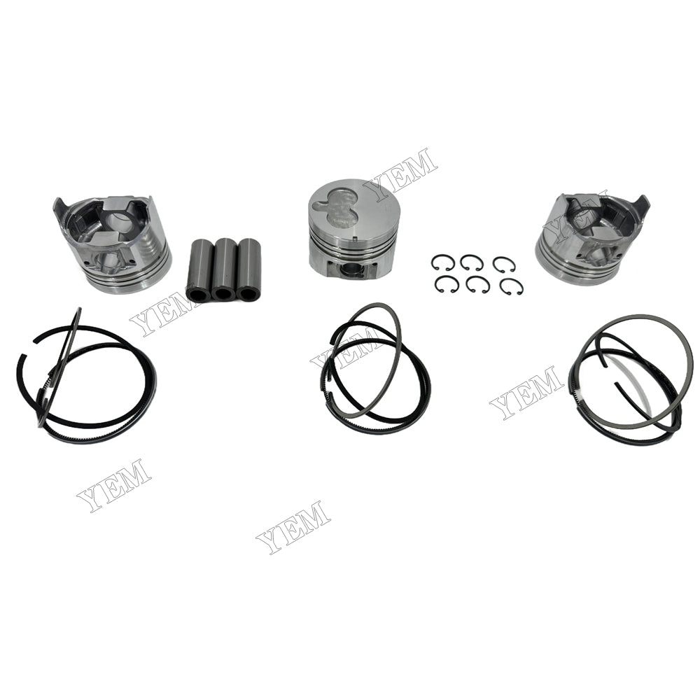 Piston and piston ring set For Isuzu 3LB1 Engine Foe Isuzu