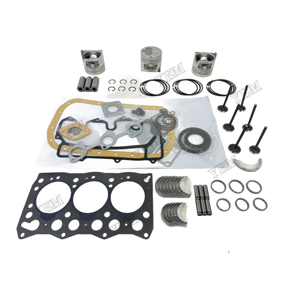 3LD1 Piston W Ring Kit Gasket Set Main Connecting rod bearings Set Valve Train For Isuzu