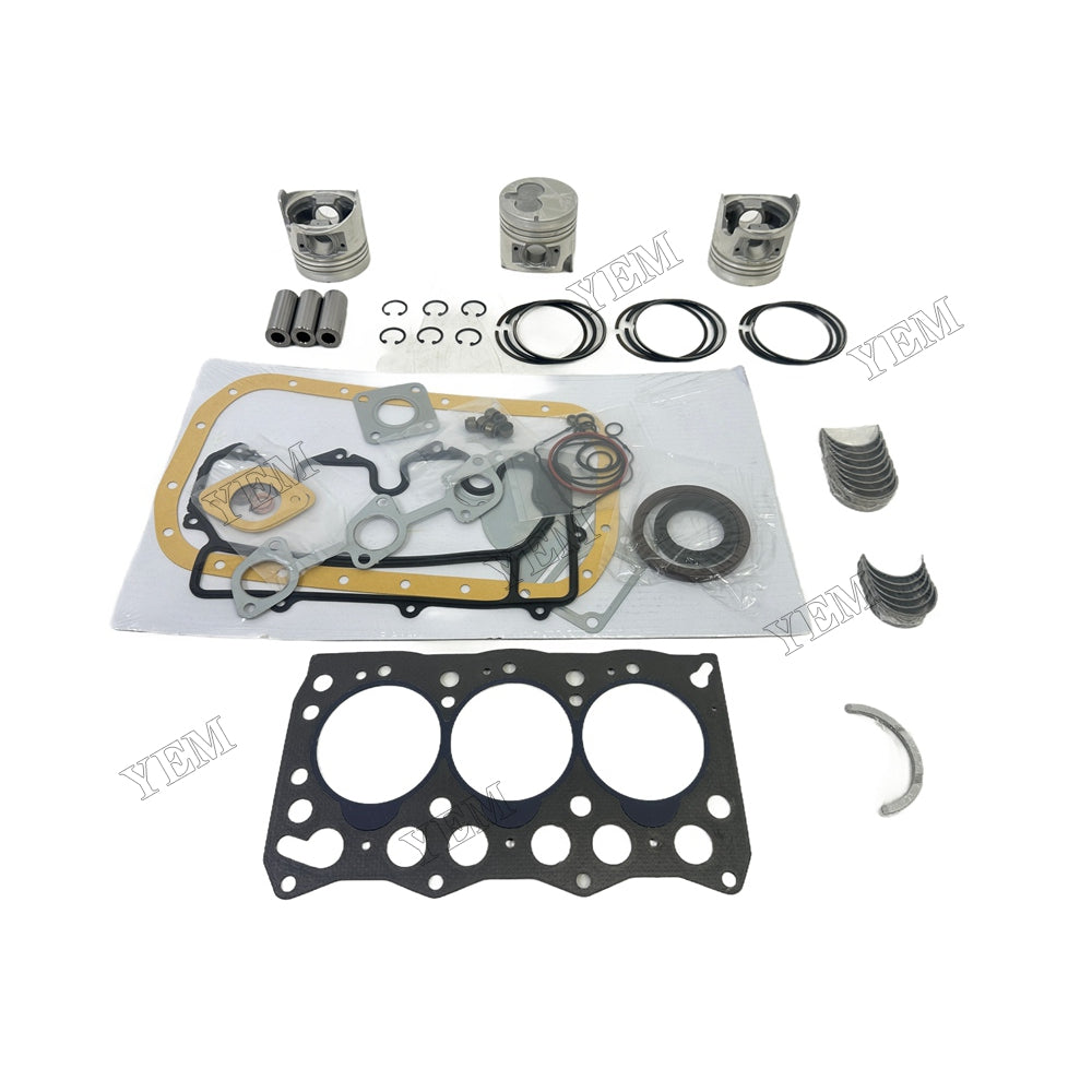 Piston With ring set Gasket kit main and connecting rod bearings Set For Isuzu 3LD1 Engine