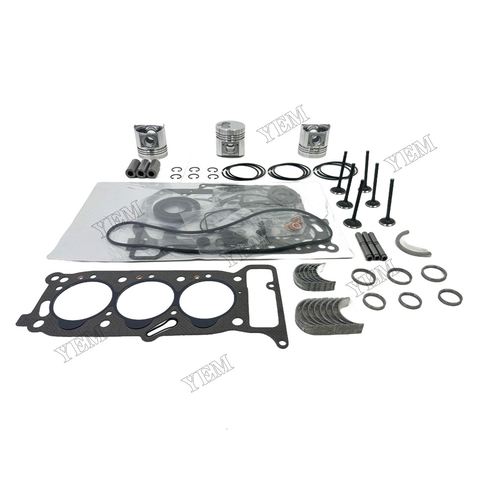 3KR1 Piston W Ring Kit Gasket Set Main Connecting rod bearings Set Valve Train For Isuzu