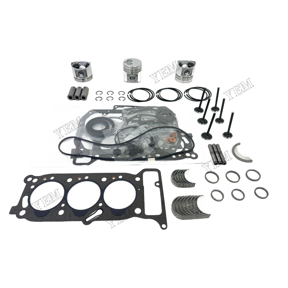 3KR1 Piston W Ring Kit Gasket Set Main Connecting rod bearings Set Valve Train For Isuzu Foe Isuzu