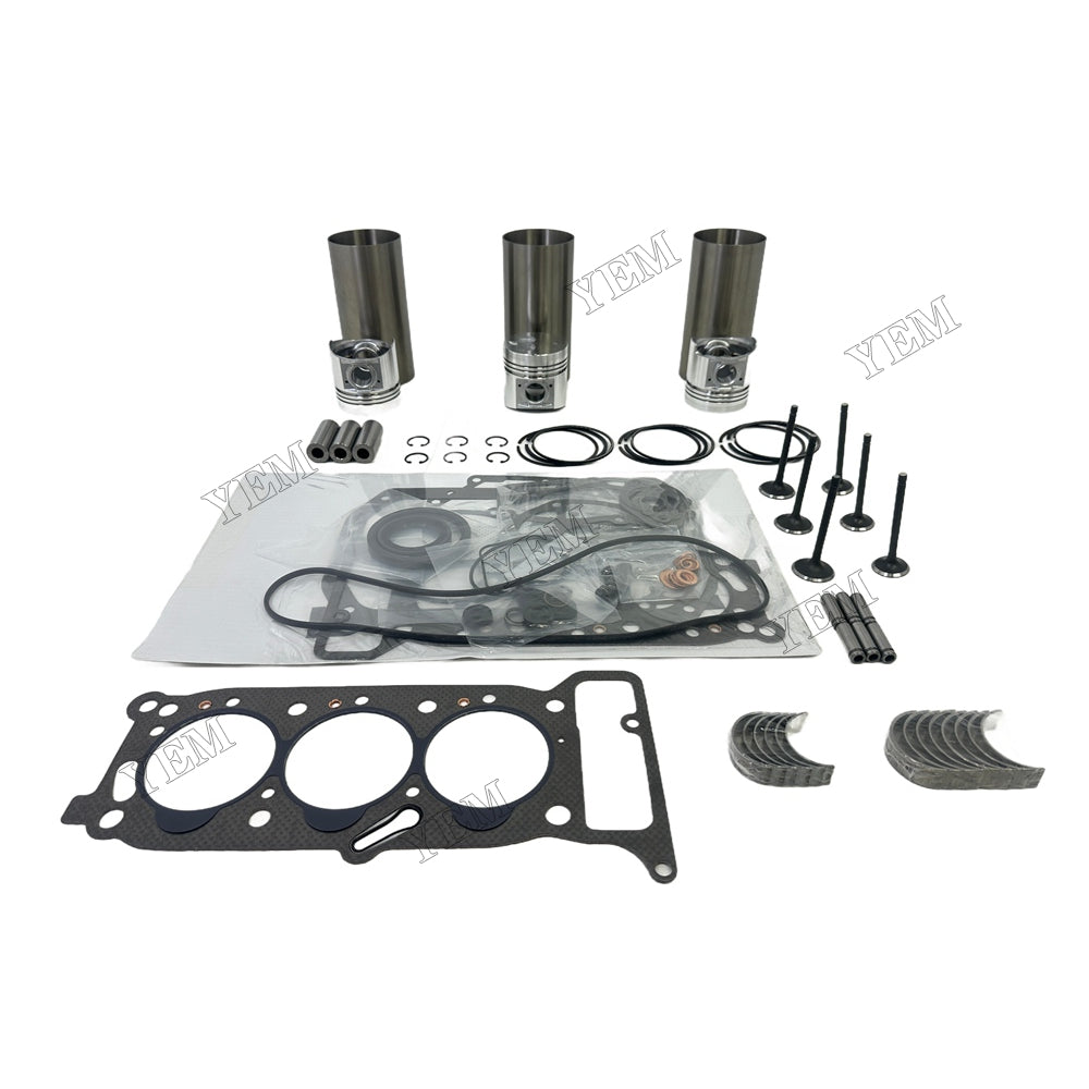 Engine Overhaul Kit Main And Rod bearings Gasket Set Valve Guide For Isuzu 3KR1 Engine