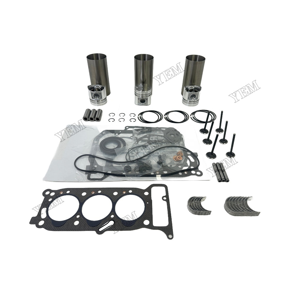 Engine Overhaul Kit Main And Rod bearings Gasket Set Valve Guide For Isuzu 3KR1 Engine Foe Isuzu