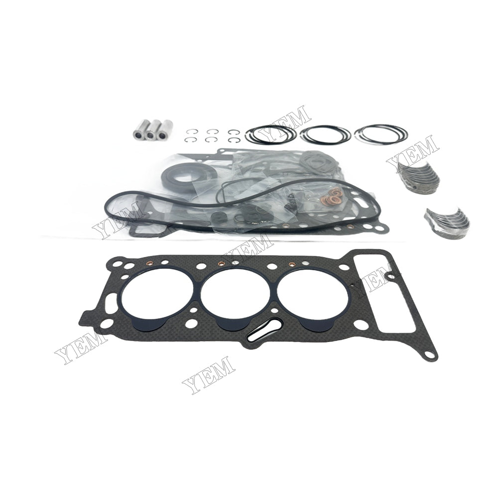 Piston ring set Gasket kit main and connecting rod bearings For Isuzu 3KR1 Engine