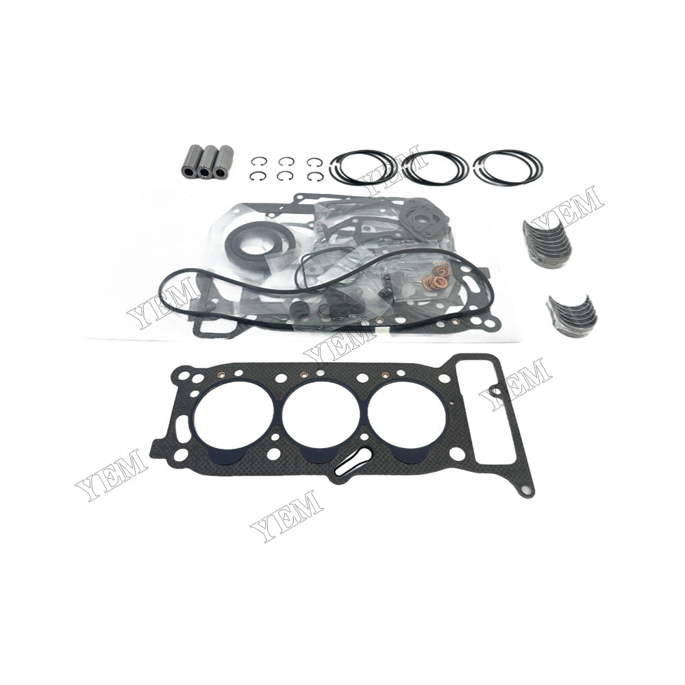 Piston ring set Gasket kit main and connecting rod bearings For Isuzu 3KR1 Engine Foe Isuzu