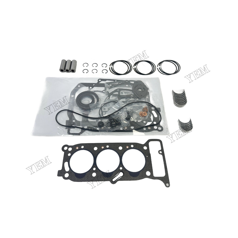 Piston ring set Gasket kit main and connecting rod bearings For Isuzu 3KR1 Engine Foe Isuzu