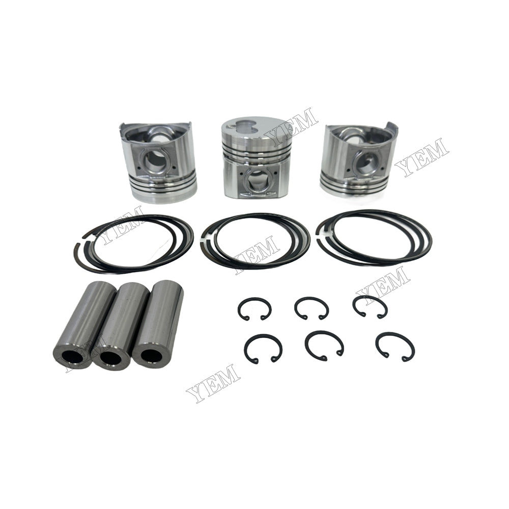 Piston and piston ring set For Isuzu 3KR1 Engine