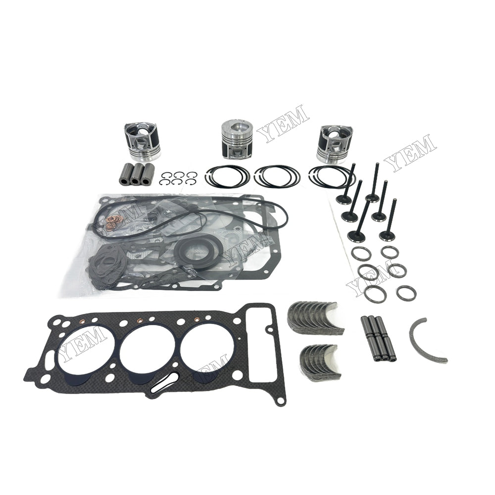 3KR2 Piston W Ring Kit Gasket Set Main Connecting rod bearings Set Valve Train For Isuzu Foe Isuzu