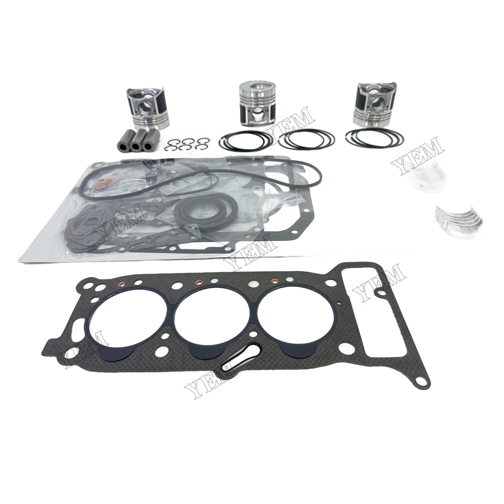 3KR2 Piston and piston ring set Gasket kit main and connecting rod bearings For Isuzu