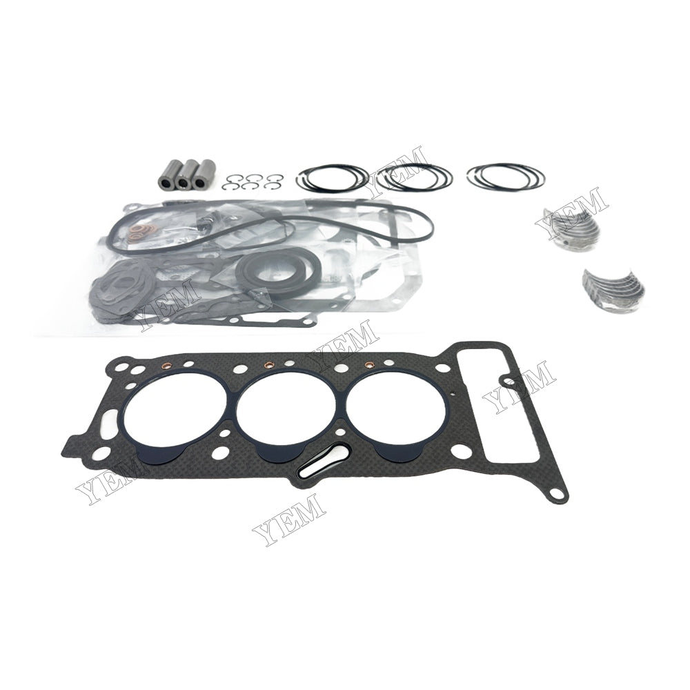 Piston ring set Gasket kit main and connecting rod bearings For Isuzu 3KR2 Engine
