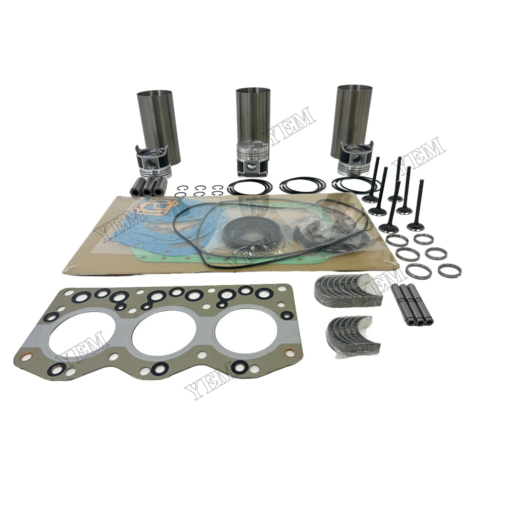 Overhaul Rebuild Kit Gasket Main and Connecting rod bearings Valve Kit For Isuzu 3AE1 Engine