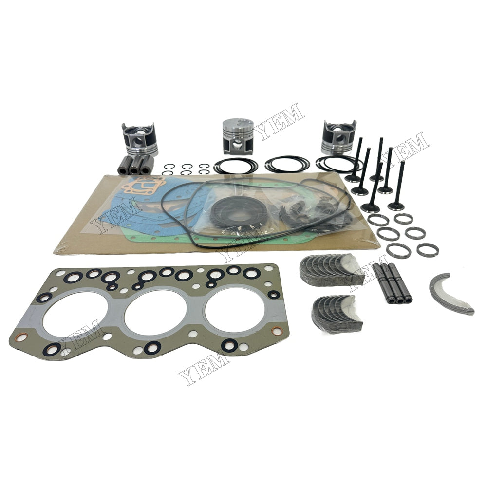 Piston W Ring Kit Gasket Set Main Connecting rod bearings Set Valve Train For Isuzu 3AE1 Engine