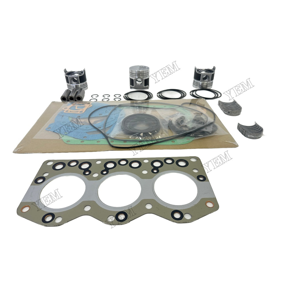 Piston and piston ring set Gasket kit main and connecting rod bearings For Isuzu 3AE1 Engine