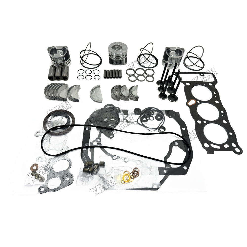 3KC1 Piston W Ring Kit Gasket Set Main Connecting rod bearings Set Valve Train For Isuzu Foe Isuzu