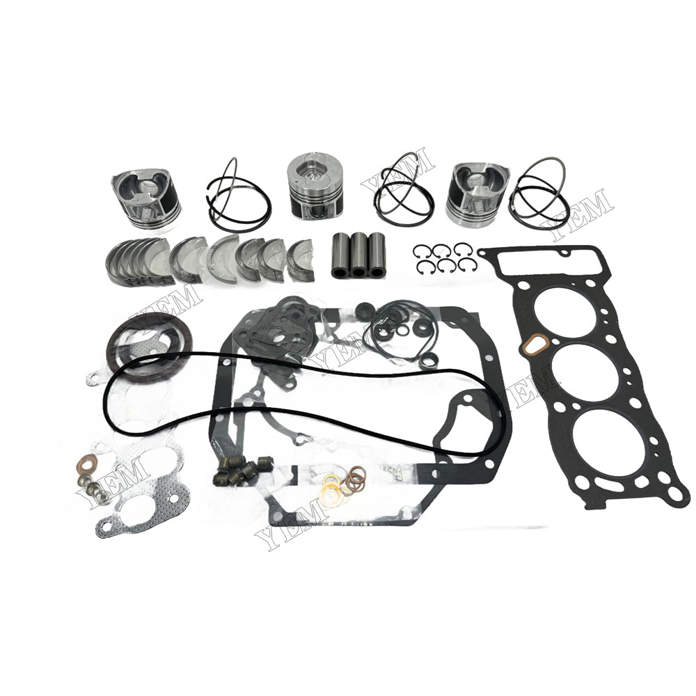 Piston With ring set Gasket kit main and connecting rod bearings Set For Isuzu 3KC1 Engine Foe Isuzu