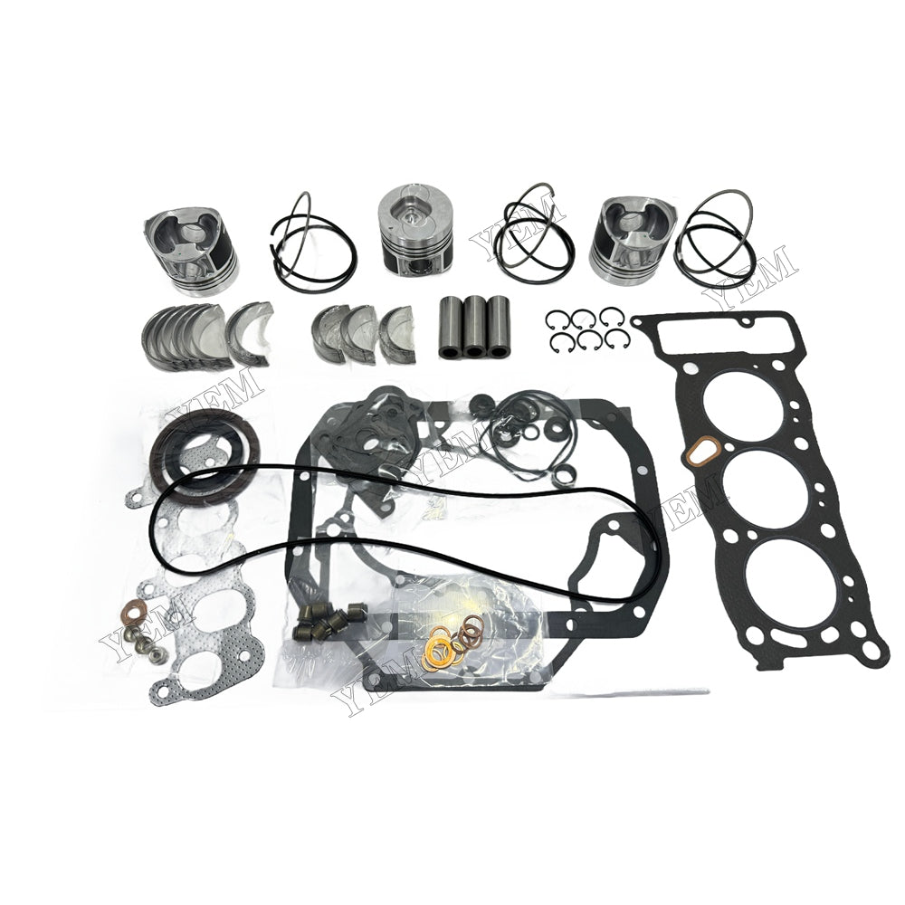 3KC1 Piston and piston ring set Gasket kit main and connecting rod bearings For Isuzu Foe Isuzu