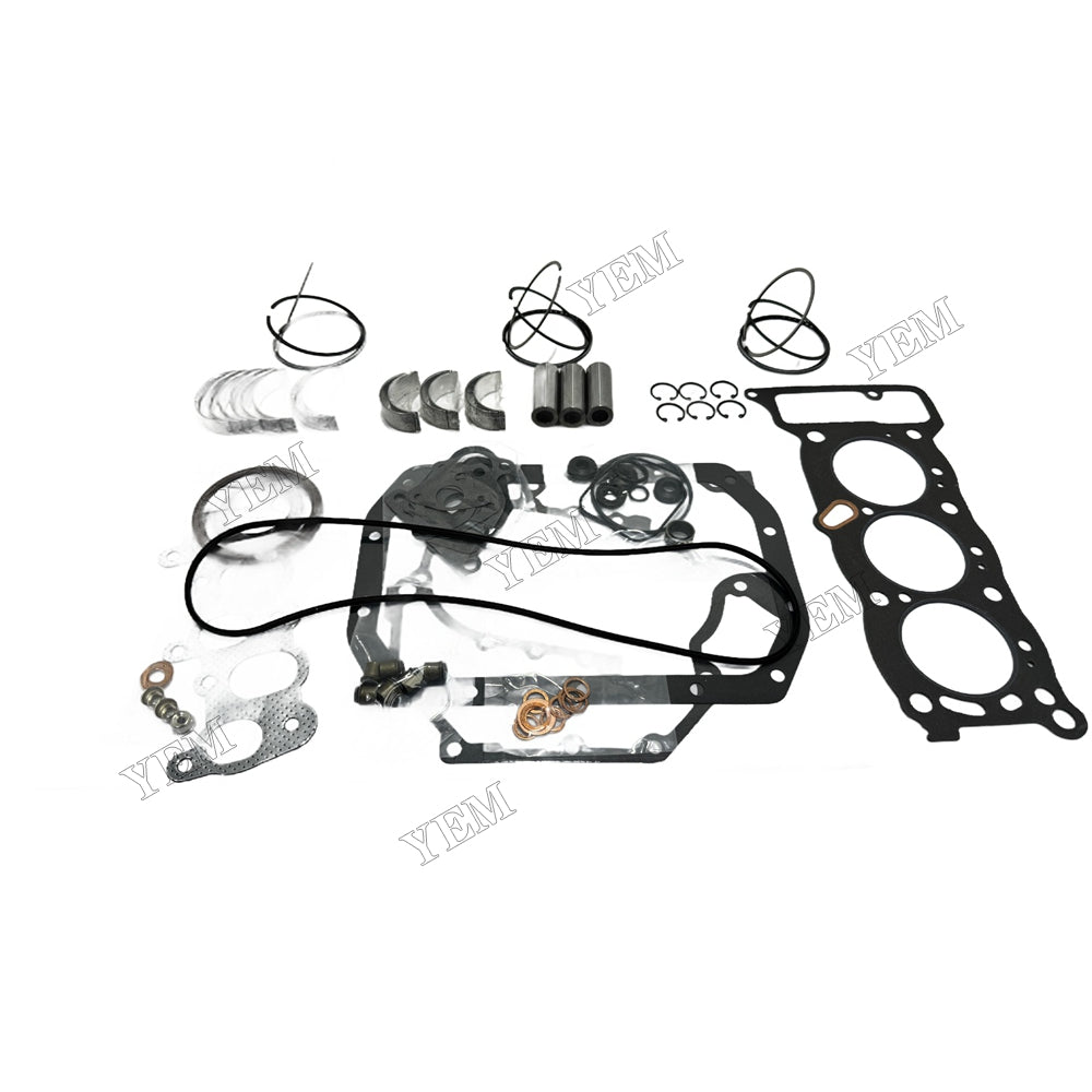 Piston ring set Gasket kit main and connecting rod bearings For Isuzu 3KC1 Engine Foe Isuzu