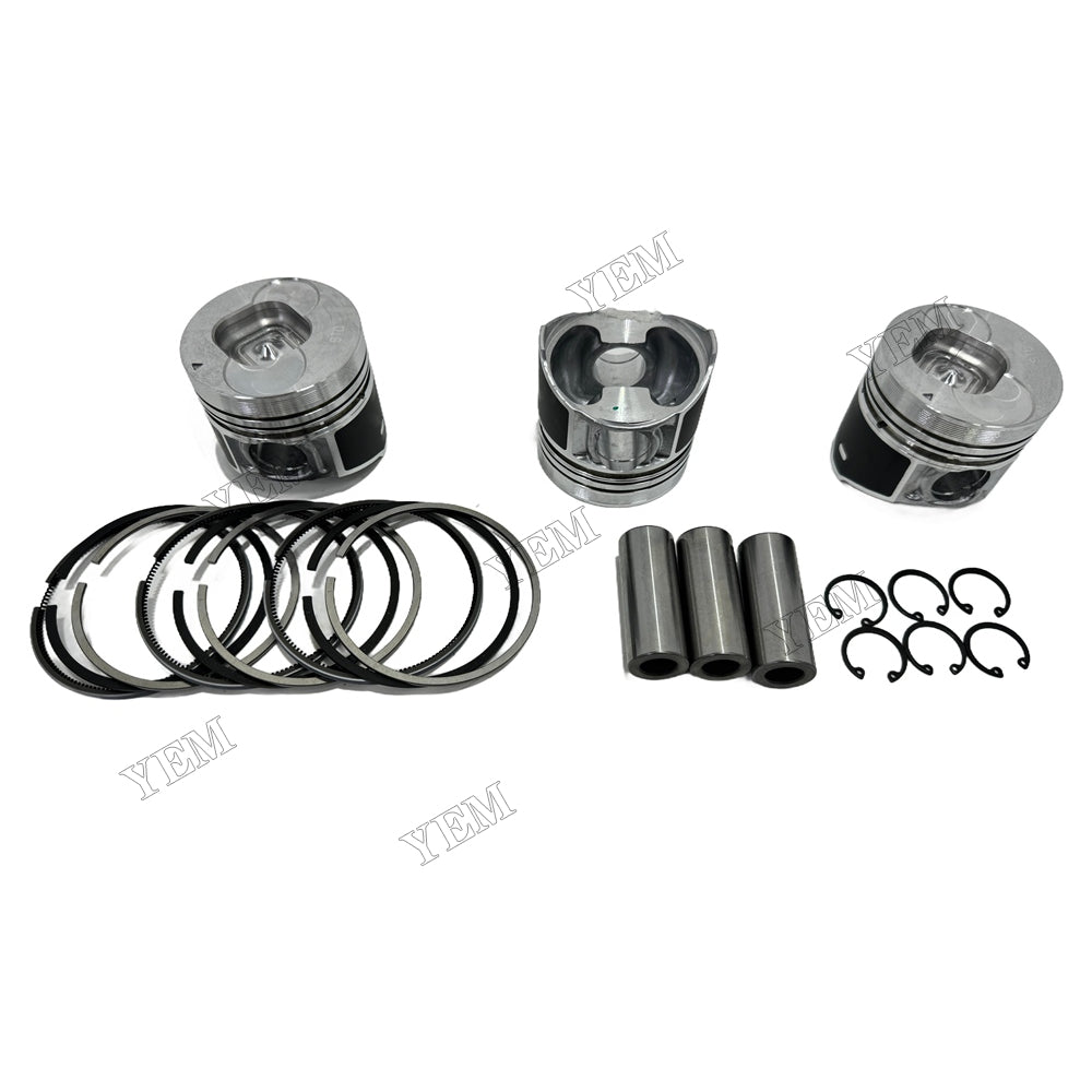 Piston and piston ring set For Isuzu 3KC1 Engine