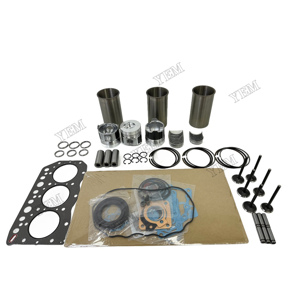 Overhaul Rebuild Kit Gasket Main and Connecting rod bearings Valve Kit For Yanmar 3TN75 Engine
