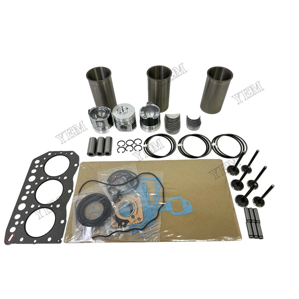 3TN75 Engine Overhaul Kit Main And Rod bearings Gasket Set Valve Guide For Yanmar