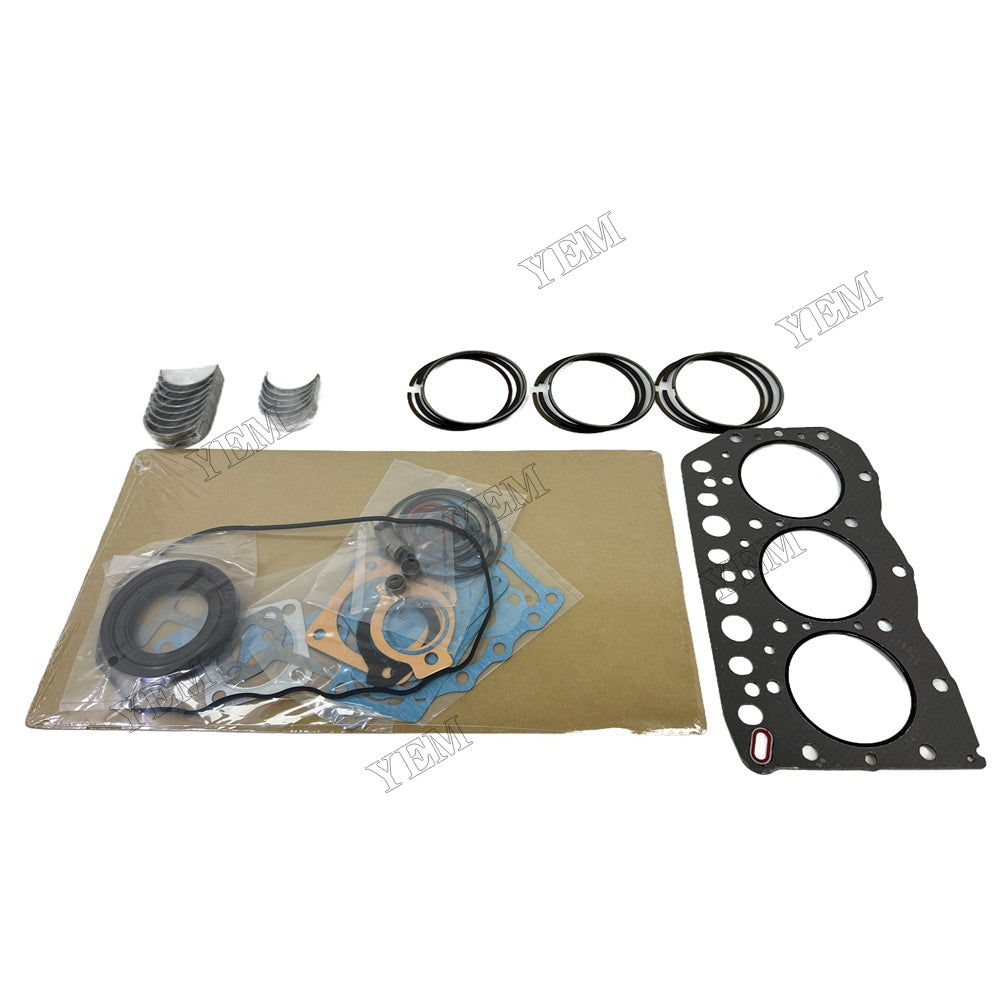 3TN75 Piston ring set Gasket kit main and connecting rod bearings For Yanmar