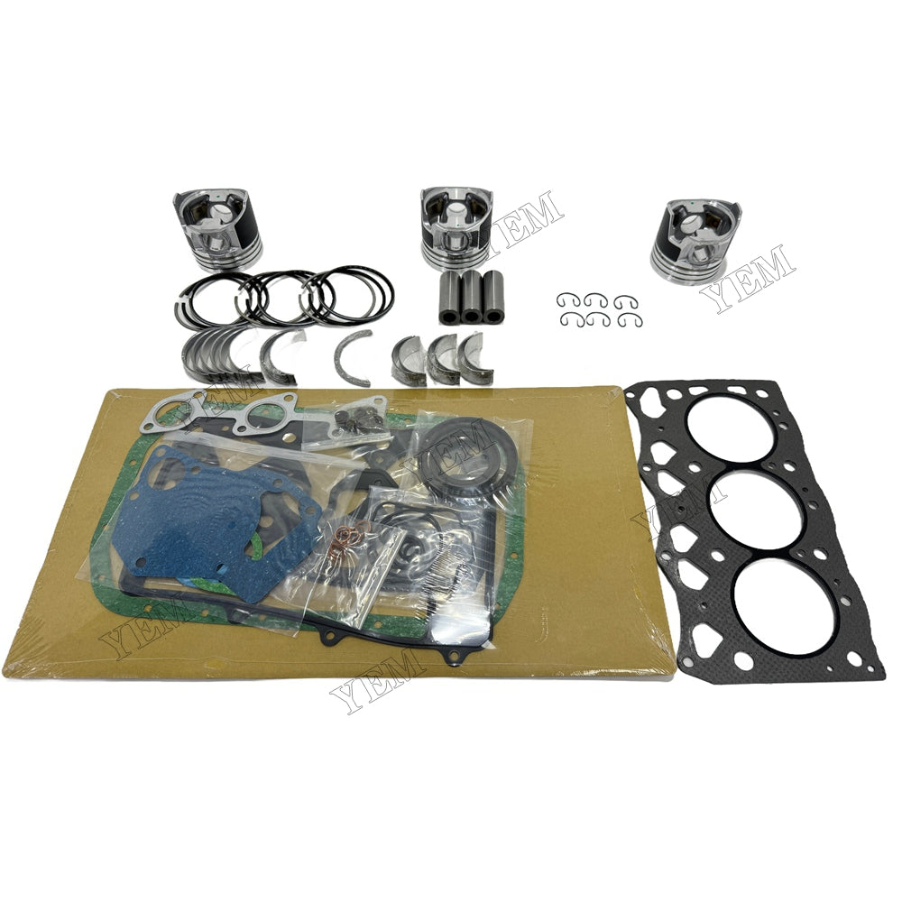 Piston With ring set Gasket kit main and connecting rod bearings Set For Isuzu 3LD2 Engine