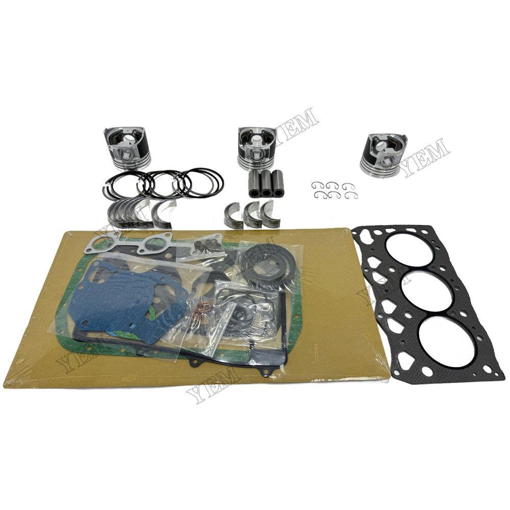 3LD2 Piston and piston ring set Gasket kit main and connecting rod bearings For Isuzu Foe Isuzu