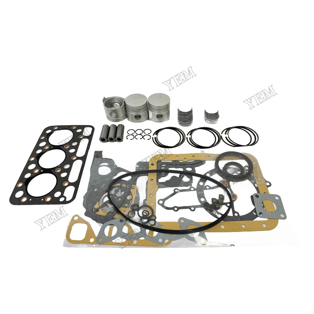 D1101 Piston and piston ring set Gasket kit main and connecting rod bearings For Kubota