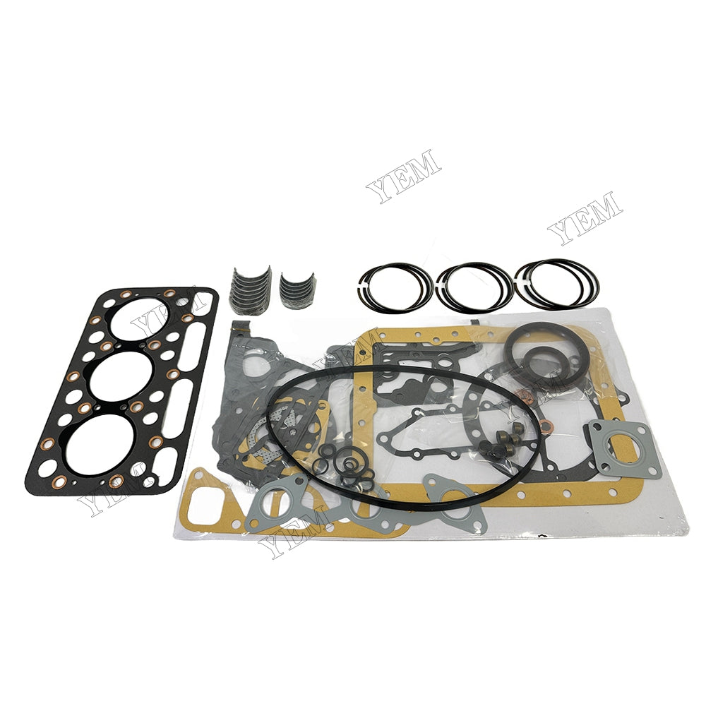 Piston ring set Gasket kit main and connecting rod bearings For Kubota D1101 Engine Foe Kubota