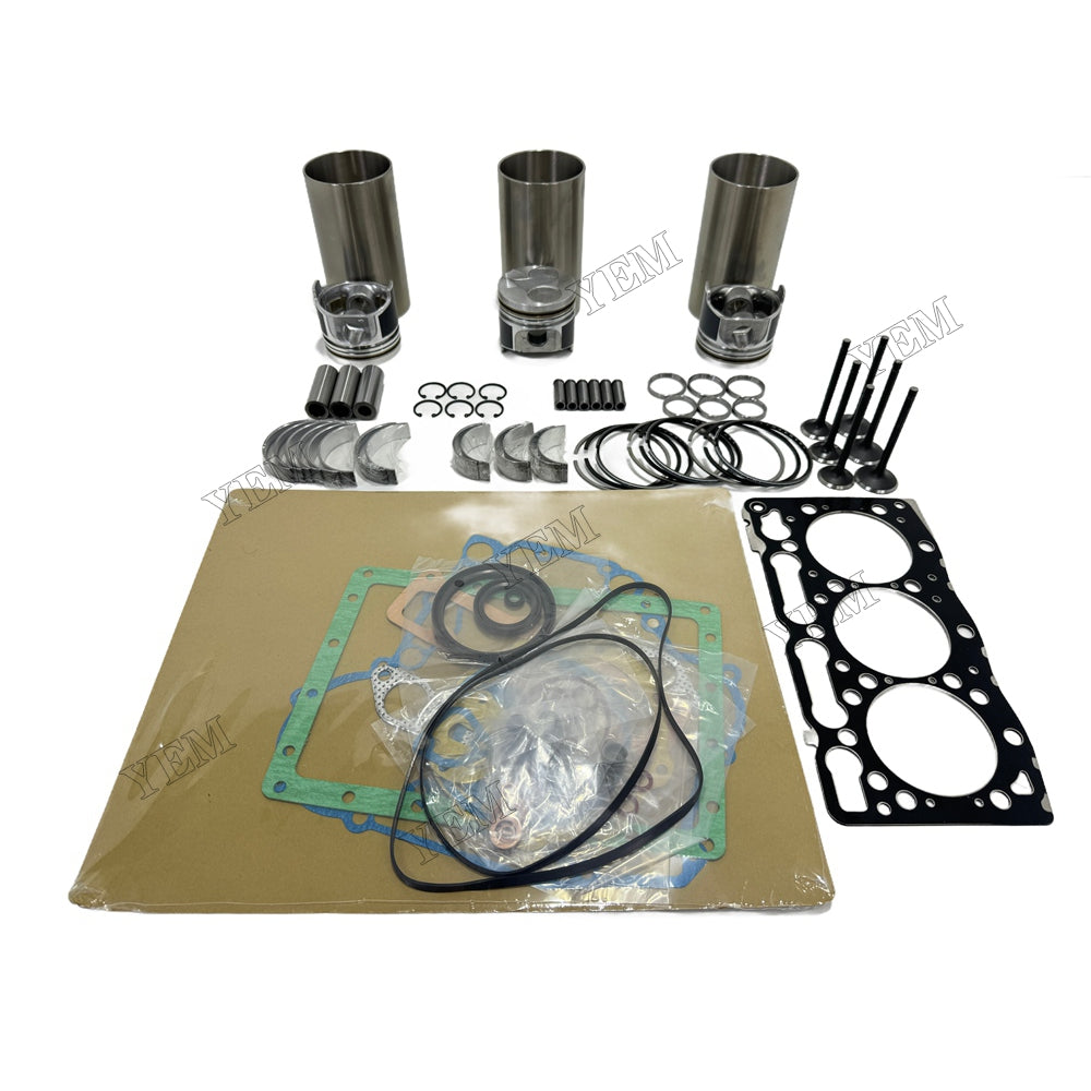 D1005 Overhaul Rebuild Kit Gasket Main and Connecting rod bearings Valve Kit For Kubota Foe Kubota