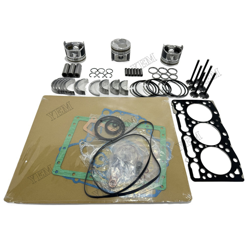 D1305 Piston W Ring Kit Gasket Set Main Connecting rod bearings Set Valve Train For Kubota
