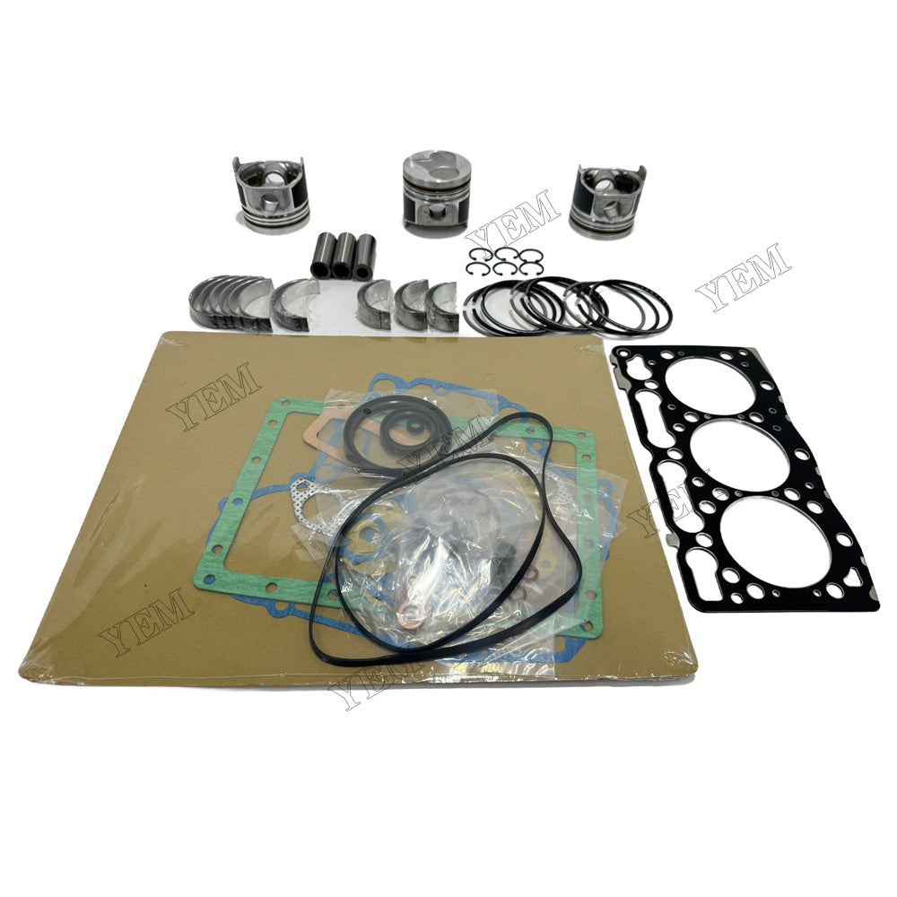 D1105 Piston and piston ring set Gasket kit main and connecting rod bearings For Kubota Foe Kubota