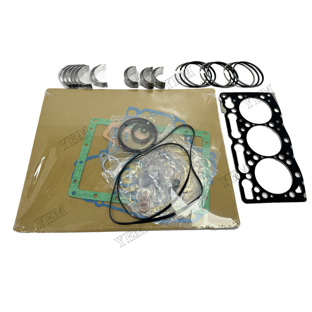 Piston ring set Gasket kit main and connecting rod bearings For Kubota D1105 Engine
