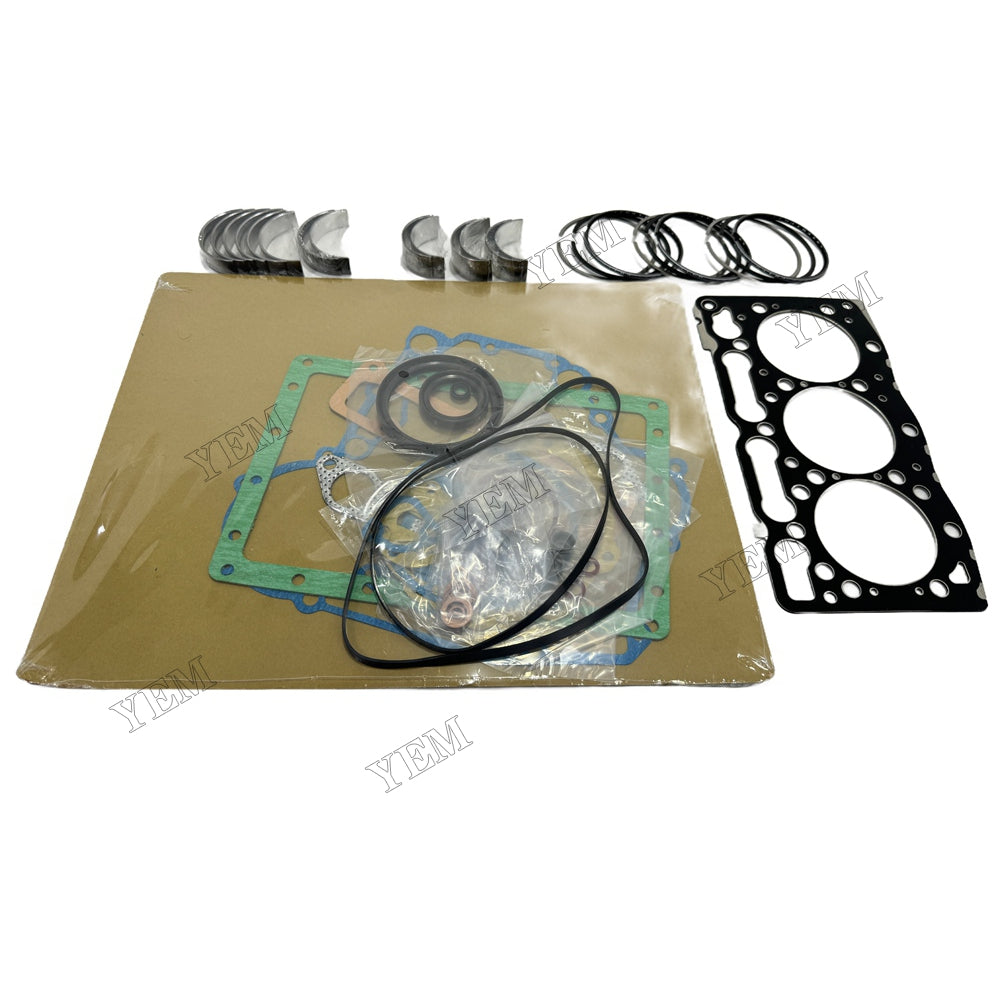 Piston ring set Gasket kit main and connecting rod bearings For Kubota D1105 Engine Foe Kubota