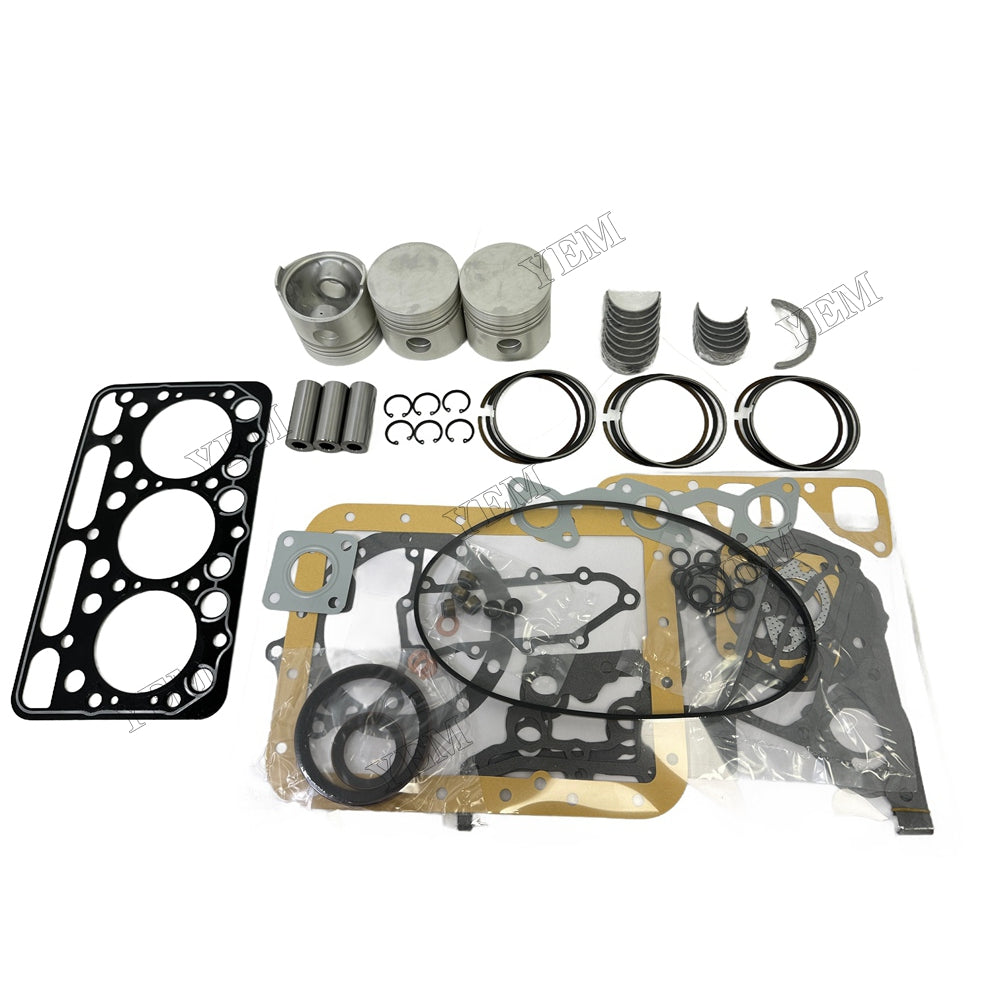Piston With ring set Gasket kit main and connecting rod bearings Set For Kubota D1403 Engine Foe Kubota