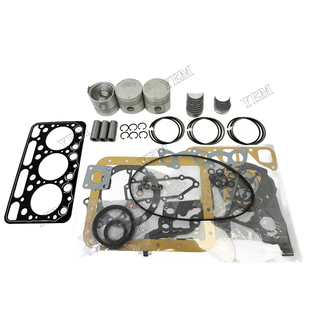 D1403 Piston and piston ring set Gasket kit main and connecting rod bearings For Kubota