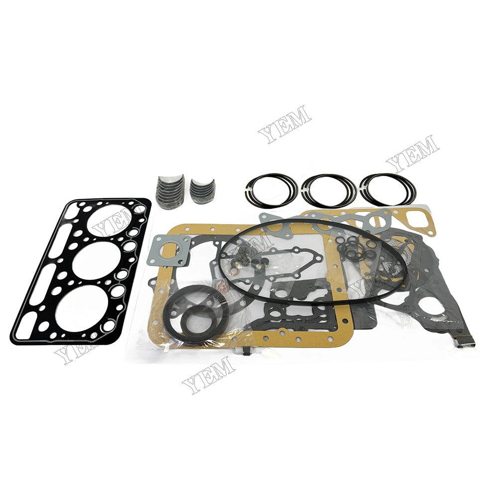 Piston ring set Gasket kit main and connecting rod bearings For Kubota D1302 Engine Foe Kubota
