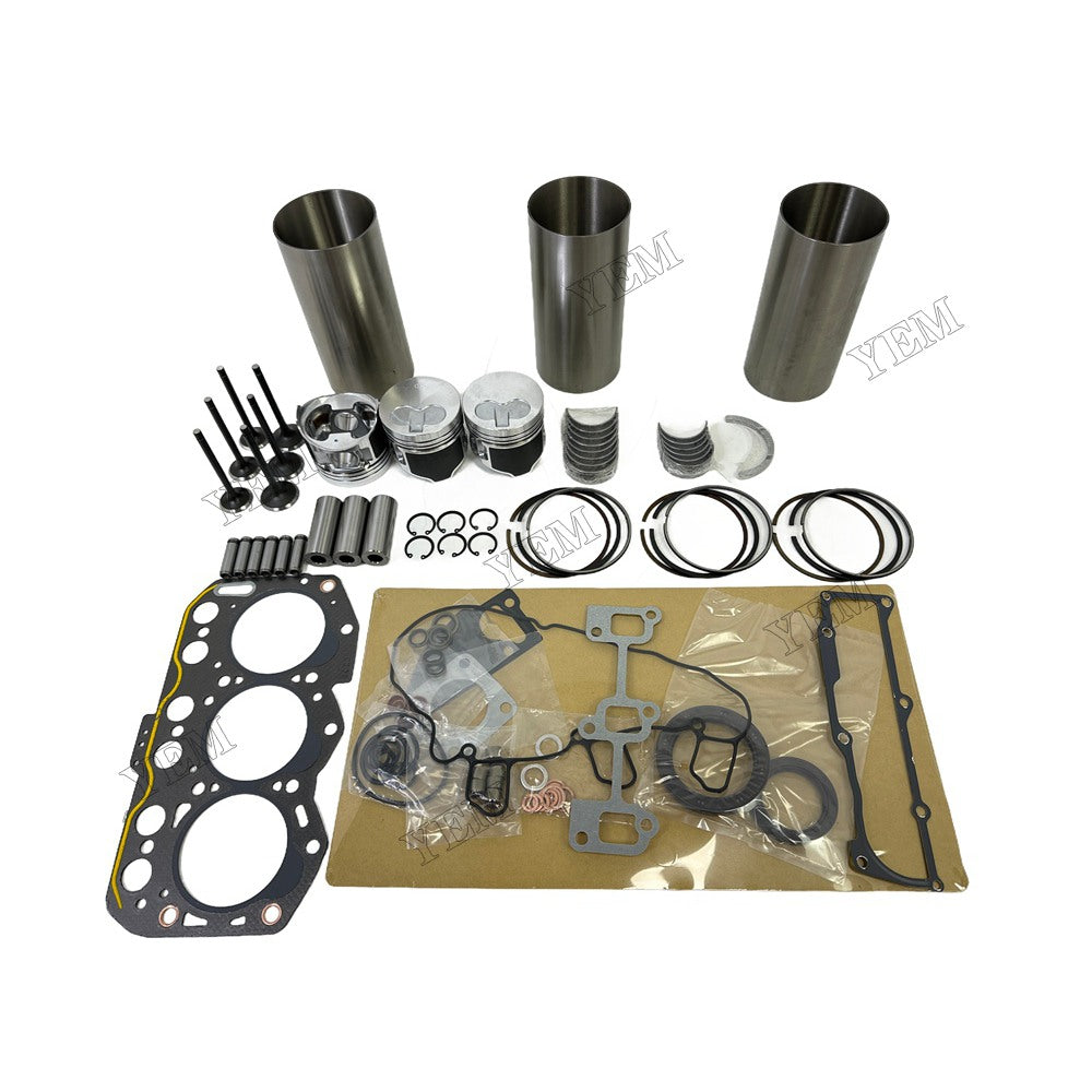 Engine Overhaul Kit Main And Rod bearings Gasket Set Valve Guide For Yanmar 3TNV76 Engine