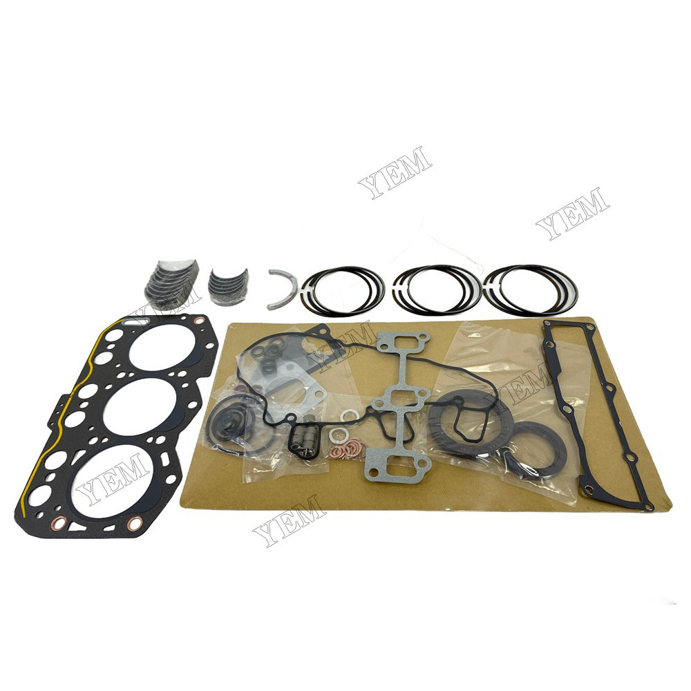 Piston ring set Gasket kit Crankshaft and Rod Bearings Set For Yanmar 3YM30AE Engine