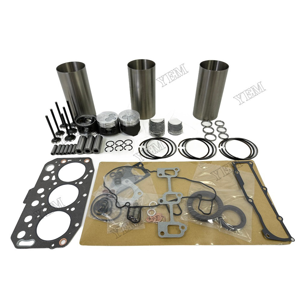 Overhaul Rebuild Kit Gasket Main and Connecting rod bearings Valve Kit For Yanmar 3TNV70 Engine
