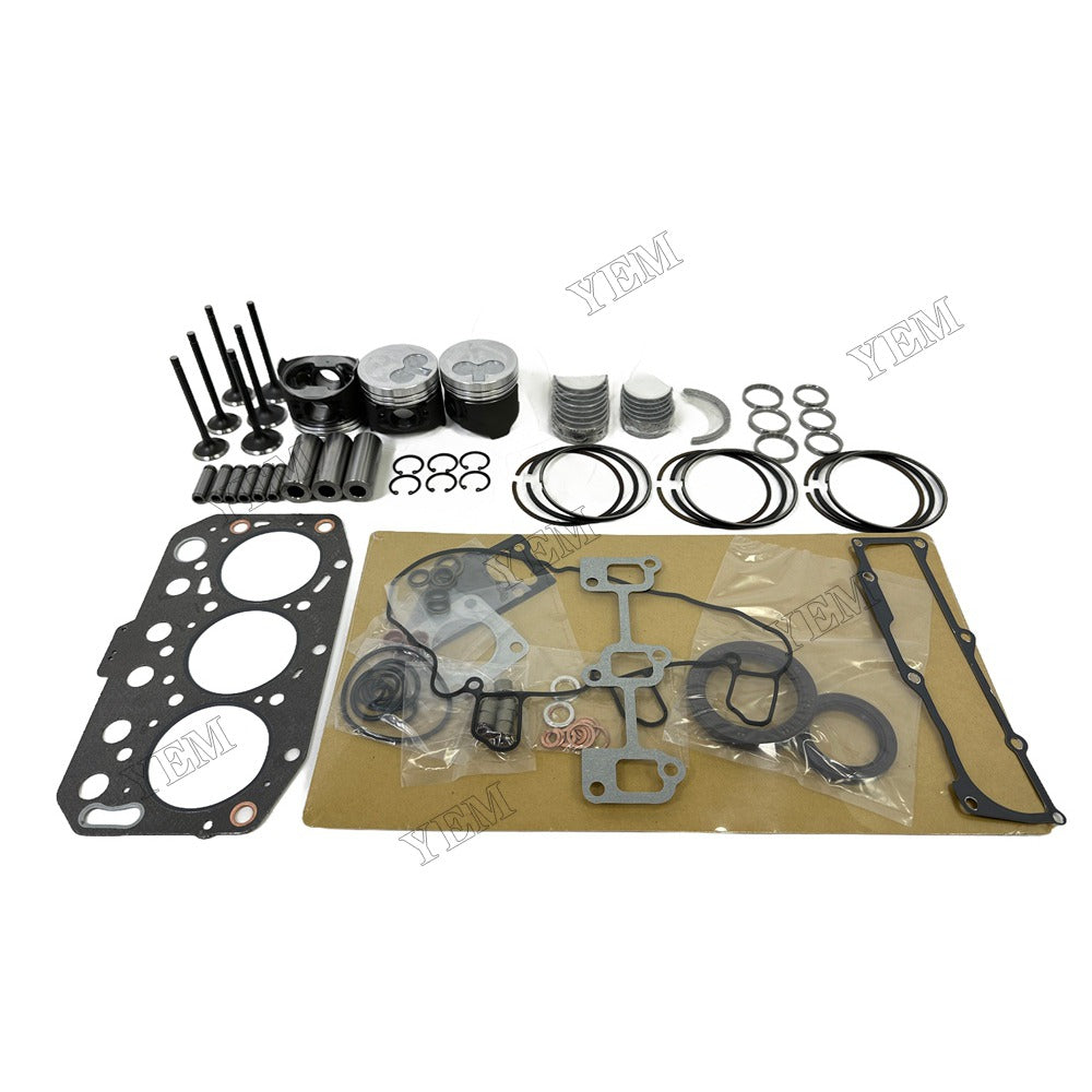 Piston W Ring Kit Gasket Set Main Connecting rod bearings Set Valve Train For Yanmar 3TNV70 Engine Foe Yanmar