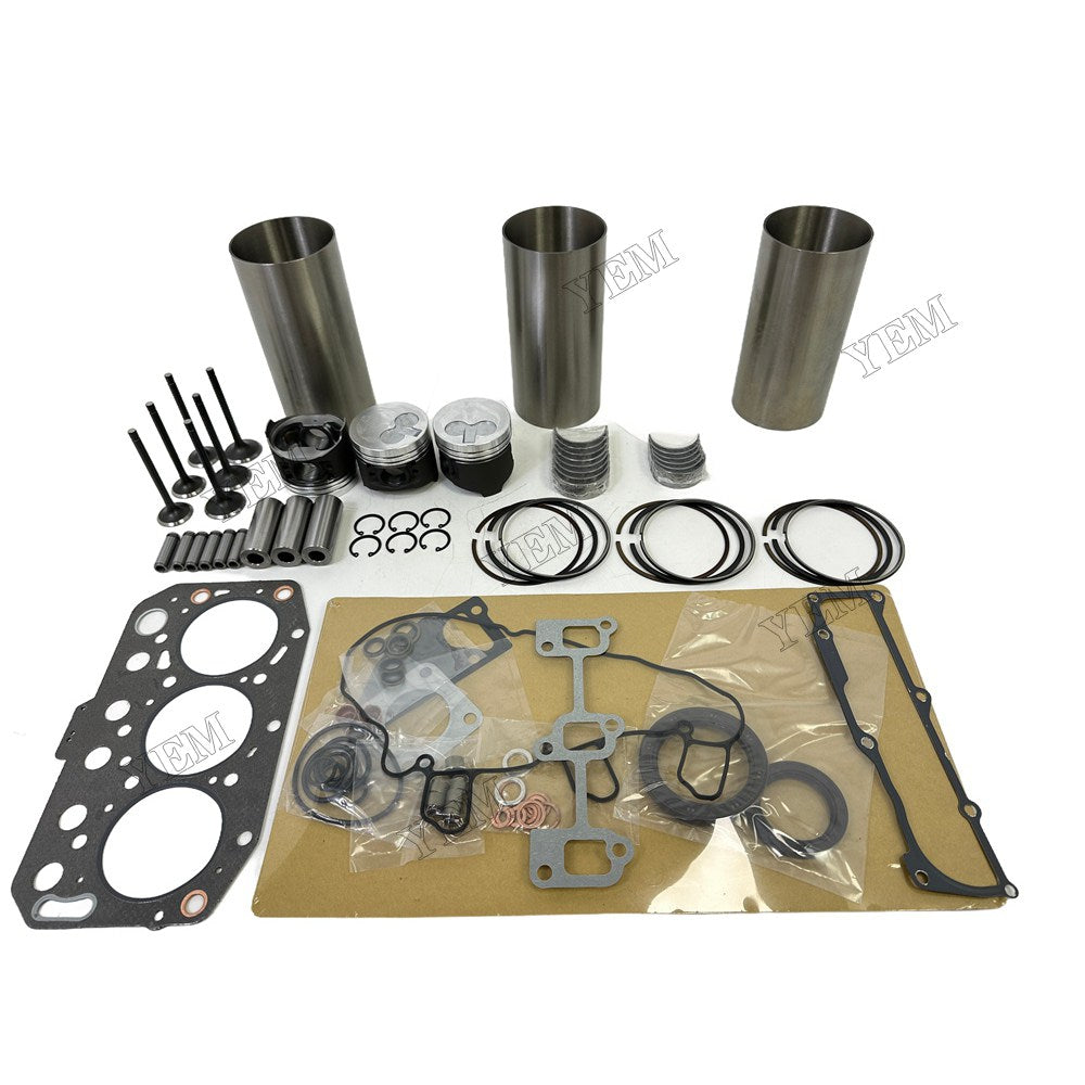 3TNV70 Engine Overhaul Kit Main And Rod bearings Gasket Set Valve Guide For Yanmar