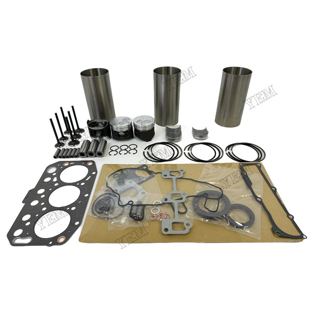 3TNV70 Engine Overhaul Kit Main And Rod bearings Gasket Set Valve Guide For Yanmar Foe Yanmar