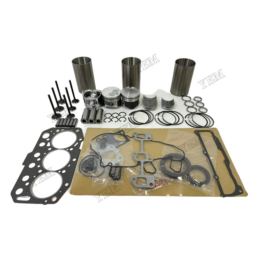 Overhaul Rebuild Kit Gasket Main and Connecting rod bearings Valve Kit For Yanmar 3TNM74 Engine