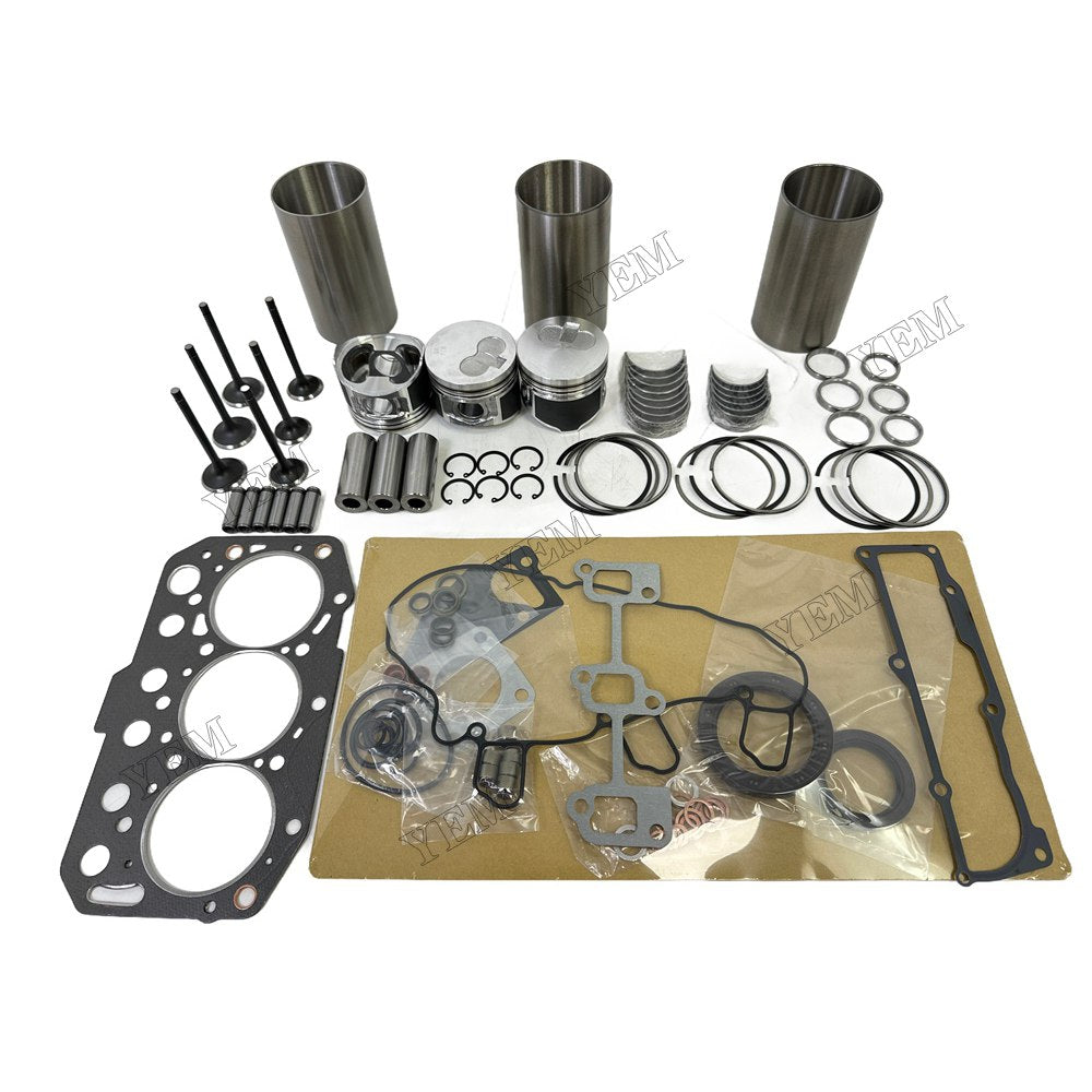 Overhaul Rebuild Kit Gasket Main and Connecting rod bearings Valve Kit For Yanmar 3TNM74 Engine Foe Yanmar