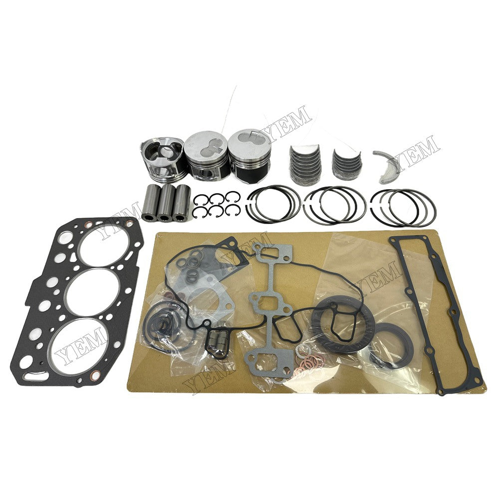 3TNM74 Piston With ring set Gasket kit main and connecting rod bearings Set For Yanmar