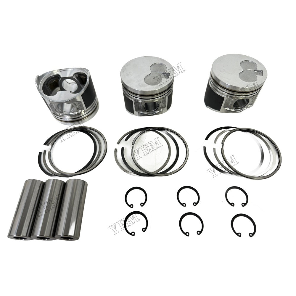 Piston and piston ring set For Yanmar 3TNE74 Engine