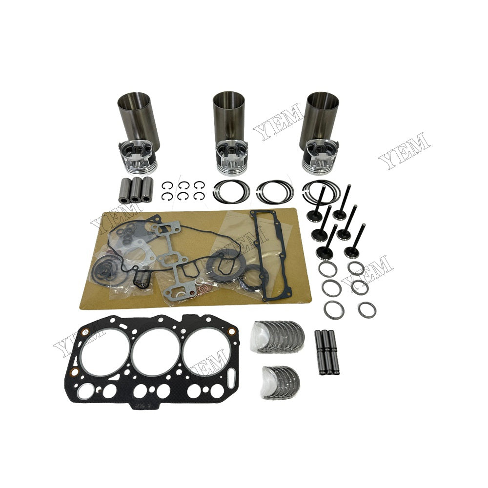 3TNV80 Overhaul Rebuild Kit Gasket Main and Connecting rod bearings Valve Kit For Yanmar Foe Yanmar